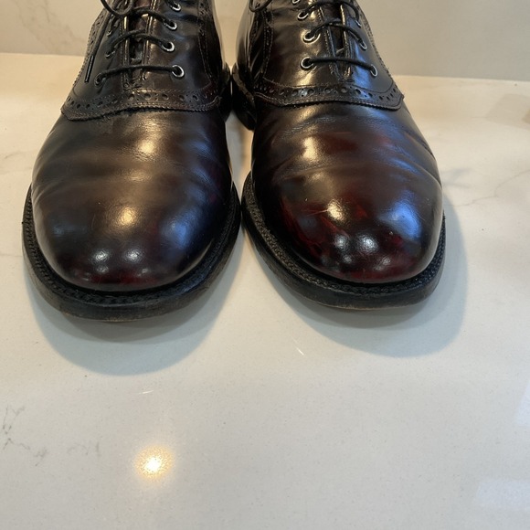 Vtg Johnson & Murphy Aristocraft Mens 11B 2A Leather Wingtip Oxford Dress Shoe main image 8